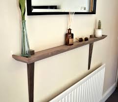 Solid Walnut Floating Console Shelf Console Shelf Custom Console Table Shelves