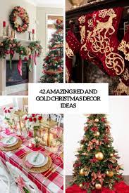 12 themes for christmas decorating: 42 Amazing Red And Gold Christmas Decor Ideas Digsdigs