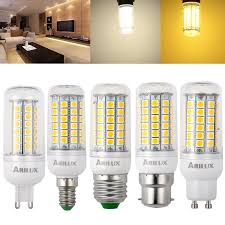 Arilux E27 E14 B22 Gu10 G9 3w 4w 5w Smd5050 Led Corn Light Bulb For Home Decoration Ac220v Led Light Bulbs Bulb Led Lights