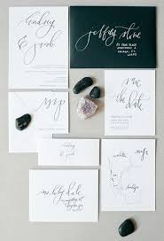 Black And White Wedding Invitation Ideas 15 Super Chic Minimalist Wedding Invites Calligraphy Wedding Invitation Wedding Invitations Wedding Calligraphy