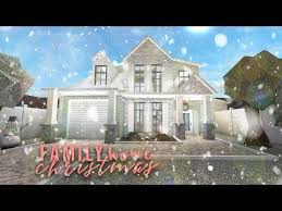 Roblox Bloxburg Cheap Family Christmas Home Speedbuild Youtube House Plans With Pictures Two Story House Design Modern Family House