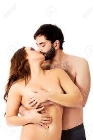 Handsome Man Touching Woman's Breast And Kissing Her. Stock Photo, Picture  and Royalty Free Image. Image 63625258.