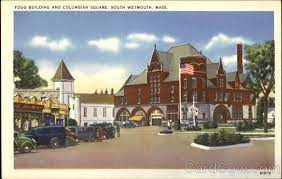 South Weymouth Ma Fogg Building And Columbian Square Norfolk County Postcard Ebay