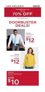 Vanheusen Izod Golf In Store Promotion Check Out This Week S Doorbuster Deals Valid Now Through Sunday June 2 Doorbuster Deals Izod Levis Outlet