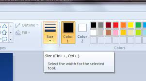 How To Adjust Eraser Size, Crop, Cut And Paste In Paint On Windows 7