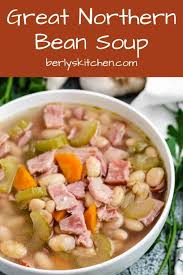 This simple marinade will fancy up any type of canned beans. Great Northern Bean Soup Berly S Kitchen