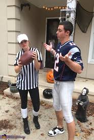 Best diy referee costume from homemade halloween costumes for triplets. Deflate Gate Couple Costume No Sew Diy Costumes