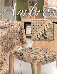 Dotati di cordino per legarli alla sedia. Cuscino Sedia Sfoderabile Ambrosia Con Lavorazione Jacquard