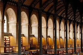 Cast Iron Columns In The Sainte Genevieve Library In Paris Built By Architect Labrouste 19thcentury Bibliotheque Sainte Genevieve Bibliotheque Paris Paris