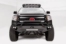 I'm looking for a grill/brush guard that won't interfere with the sensors. Fab Fours Vengeance Front Bumper W Pre Runner Guard 2014 Tundra Tt14 D2852 1 1 989 99 Pure Tundra Parts And Accessories For Your Toyota Tundra