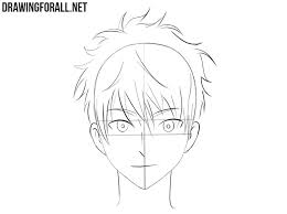 Anime guy hairstyles side view. How To Draw An Anime Head