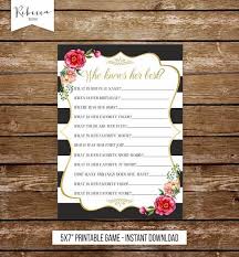 30th Birthday Things To Do For Her Who Knows Her Best Printable Birthday Game Bridal Shower Game Etsy In 2020 Birthday Quiz 30th Birthday Games Birthday Games