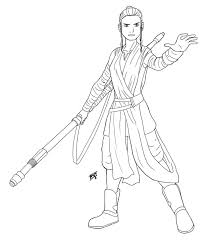 Star wars rey and bb8 coloring page. Cute Star Wars Coloring Pages Rey Coloring And Drawing