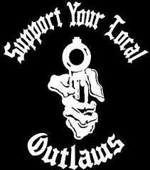 All our products are 100% cotton high quality made, and we support custom images, please contact with us. Outlaw Support Your Local Outlaws Biker Black And White Motorcycle Bike Decal Ebay
