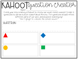 Being a new tool, this isn't a very accurate one but it. Kahoot Creator Worksheet
