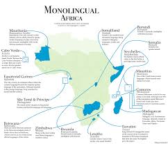 It can also mean written in, spoken in, or involving only one language. Oc Monolingual Africa Countries In Sub Saharan Africa Where One Language Is Spoken As A First Language By A Majority Mapporn