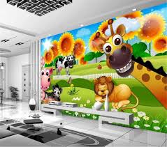 Bean paints a picture of teddy, but accidentally splashes some green paint on the wall. 35 Kids Room Wall Painting Cartoon Design