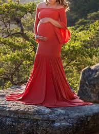 See more ideas about tail dress, dress sketches, long tail. Bell Sleeve Wide Mermaid Tail Maternity Dress Red