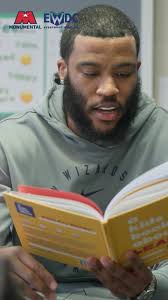 Through our partnership with @EverybodyWinsDC, @WashWizards players Saddiq  Bey and Justin Champagnie read to the kids at Savoy Elementary School,  where students also received books and basketballs 📚 🏀