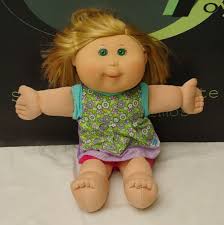 Cabbage Patch Kids Toddler Doll Blonde Green Eyes Straight Hair Blonde Green Eyes Cabbage Patch Kids Toddler Dolls