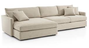 Durable And Supportive Lounge Ii Shallow Sectional Sofas Keep You Comfortable Lean Back And Modern Fabric Sectional Sofa Crate Barrel Lounge Comfy Sectional