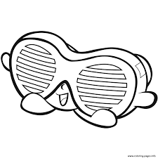 Glasses coloring pages are a fun way for kids of all ages to develop creativity, focus, motor skills and color recognition. Season 7 Shopkins Party Glasses Coloring Pages Printable
