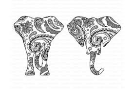 Download Elephant Svg Elephant Head Mandala Svg Files By Doodle Cloud Studio PSD Mockup Templates
