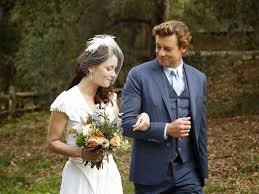 The Mentalist Episode 7 13 White Orchids Series Finale First Look Wedding Photos The Mentalist Simon Baker Robin Tunney