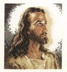 I can cross stitch and bless others with this wonderful his name is jesus picture! Portrait Of Christ Cross Stitch Kit
