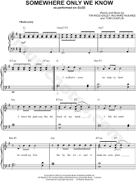 Musicnotes Com Unsupported Browser Or Operating System Sheet Music Somewhere Only We Know Piano Lessons