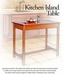 kitchen island table plans  woodarchivist