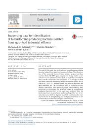 Maybe you would like to learn more about one of these? Pdf Supporting Data For Identification Of Biosurfactant Producing Bacteria Isolated From Agro Food Industrial Effluent