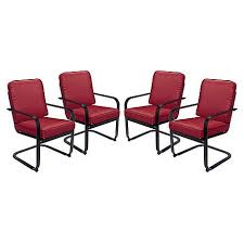 Essential Garden Essential Garden Bisbee 4 Piece Dining Chair Patio Set Red Furniture Outdoor Furniture Outdoor Furniture Stores