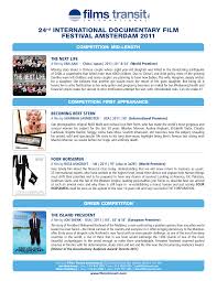 24rd INTERNATIONAL DOCUMENTARY FILM FESTIVAL AMSTERDAM 2011
