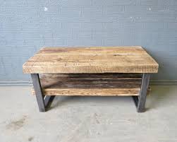 Metal bench furniture legs coffee table legs, 16 h x 18 w rustic decory h type square tube table legs, heavy duty metal desk legs, industrial modern diy cast iron bench legs, dining table legs. Industrial Chic Style Reclaimed Custom Coffee Table Tv Unit Steel And Wood Metal Hand Made In Sheffi Coffee Table And Tv Unit Custom Coffee Table Coffee Table