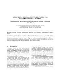 This article presents a model for internet portal management. Pdf Designing A General Software System For Musculoskeletal Analysis