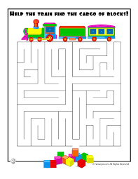 Easy Train Maze Woo Jr Kids Activities Mazes For Kids Mazes For Kids Printable Printable Mazes