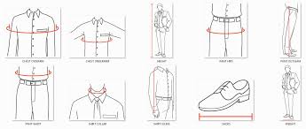 Tuxedo Measurements And Comparison Charts The Perfect Fit