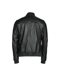 Armani Collezioni Leather Jacket Men Armani Collezioni