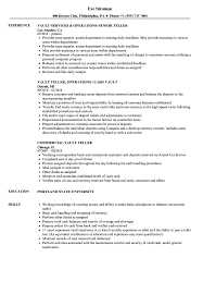 As part of our team, you reconcile account receivables, perform collection management processes, and post payments reconciliation. Vault Teller Resume Samples Velvet Jobs