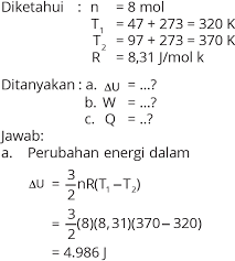 1,5 m3 gas helium yang bersuhu 27oc dipanaskan secara isobarik sampai 87oc. Soal Fisika Sma Kelas 11 Tentang Termodinamika Serta Pembahasannya Myrightspot Com
