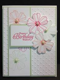 Handmade Birthday Cards For Women Flower Shop Birthday Card Stampin Up Birthday Cards Stamped Cards Embossed Cards
