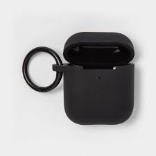 Heyday Airpod Silicone Case With Clip Black Airpod Case Case Earbuds Case