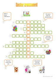 Crossword puzzle about the easter day event and the related things. Easter Crossword English Esl Worksheets For Distance Learning And Physical Classrooms