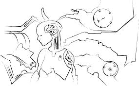 Bjork All Is Full Of Love Video Bjork All Is Full Of Love 3 Humanoid Sketch Character Fictional Characters