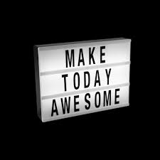 Diy Led Light Box Novelty Decorative Sign With Letters Black 8 75 X 11 7 Walmart Com Walmart Com