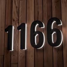 See more ideas about illuminated house numbers, led step lights, led house numbers. Luma Metal Illuminated Numbers Letters By Modern Lights Ln51bk