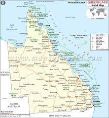 Qld East Coast Map Road Map Of Queensland - Maps Of World | Australia Tourism, Australia,  Queensland