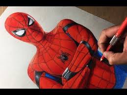 Speed Drawing Spiderman Homecoming Marvel Avengers Timelapse Artology Youtube Spiderman Spiderman Homecoming Drawing Spiderman Homecoming