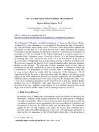 Tan sri datuk amar stephen kalong ningkan 19201997 was the first chief minister of sarawak 19631966 as the executive of a newly independent state which. Stephen Kalong Ningkan No 2 Use Of Emergency Powers Federal Government Of The United States Constitution
